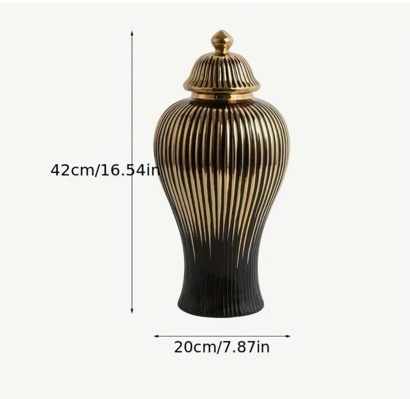 Screenshot Black & Gold Luxury Ceramic Decorative Jars – Premium Home Decor - Image 4