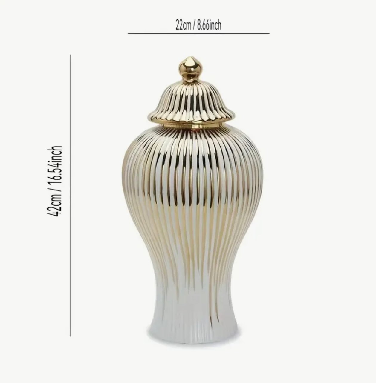 Screenshot White & Gold Luxury Ceramic Decorative Jars – Premium Home Décor - Image 5