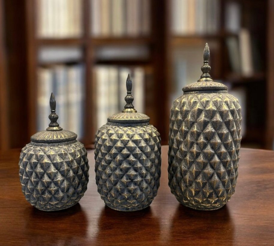 Screenshot Antique Pineapple Jars Set 3 Pcs - Image 1
