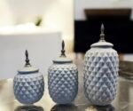 Antique Pineapple Jars Set 3 Pcs - Image 3
