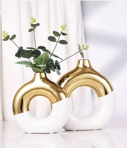 Donut Ceramic Vase Set (2 pcs)