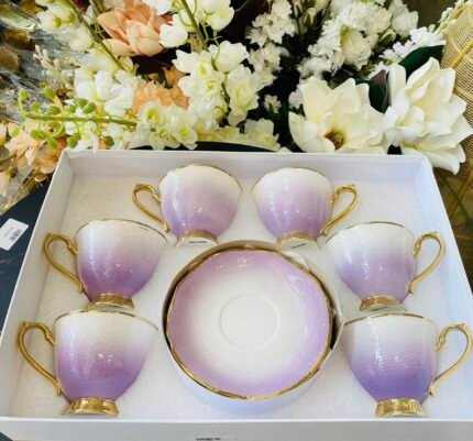 Lavender Ombre Tea Cup & Saucer Set