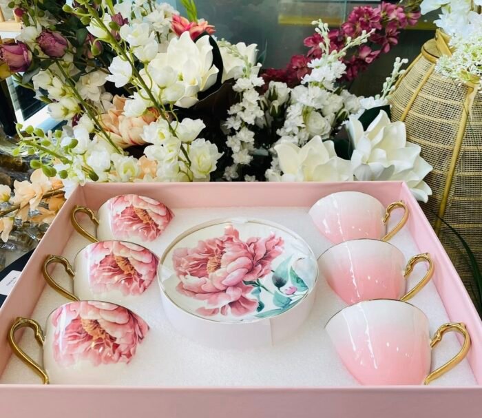 Lavender Ombre Tea Cup & Saucer Set - Image 2