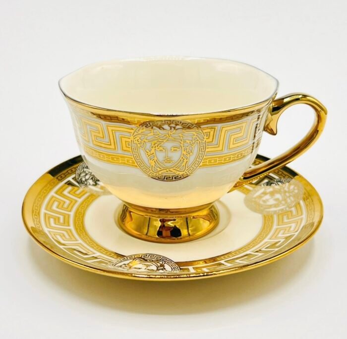 Versace Gold Medusa Cup & Soucers Set - Image 2