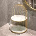 Luxury Golden Cage Style Serving Platter & Organizer - Image 4