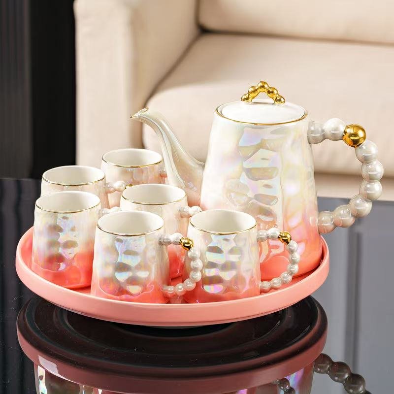 e12fece8-01d9-4ebf-ad8c-bef304232b48 8 Pcs Elegant Ceramic Tea Set - Image 2