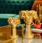 2 Pcs Floral Face Vase Set