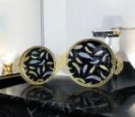 Luxury Golden Decorative Serving Tray Set – Oval & Rectangle (2 Pcs) - Image 12