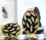 Luxury Golden Decorative Serving Tray Set – Oval & Rectangle (2 Pcs) - Image 7