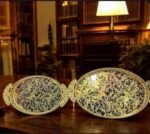 Luxury Golden Decorative Serving Tray Set – Oval & Rectangle (2 Pcs) - Image 5