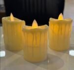 LED Flameless Candle – Realistic Drip Wax Design - Image 2