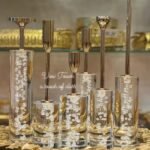 Luxury Crystal Bubble Candle Holder Set – 6 Pcs - Image 2